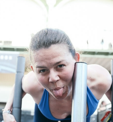Laura en entraînement